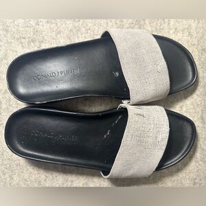 Donald J. Pliner Black and Gray Women's Sandals